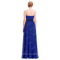 Starzz Strapless Off Shoulder Long Royal blue Simply Chiffon Bridesmaid Dress ST000066-5